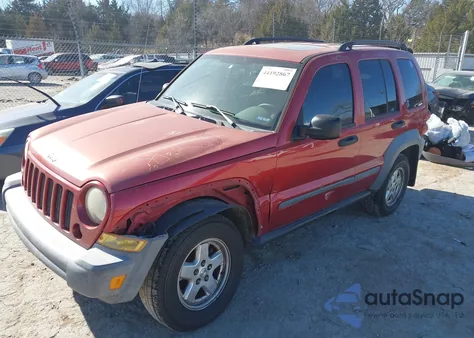 2006 Jeep Liberty Sport from USA, damaged, VIN 1J4GK48K36W113799